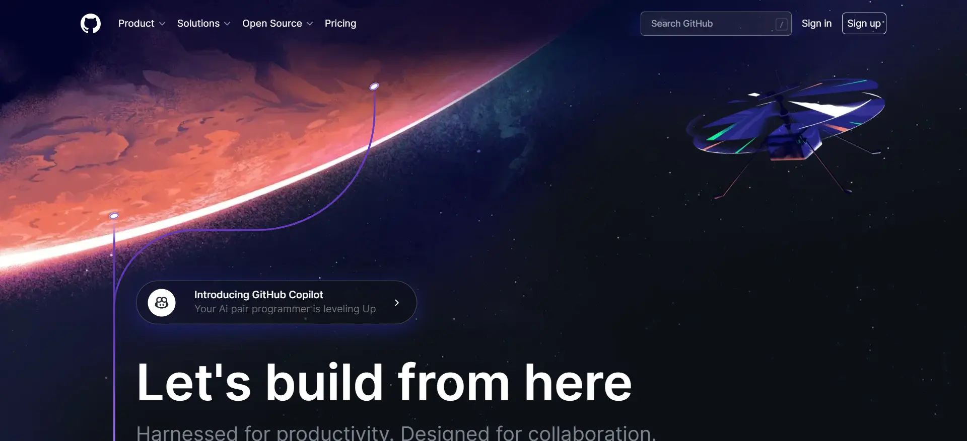 GitHub Homepage Clone